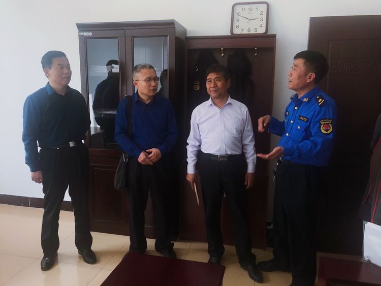 长清城管市城管局副局长王海泉调研我区城管基层执法中队标准化建设